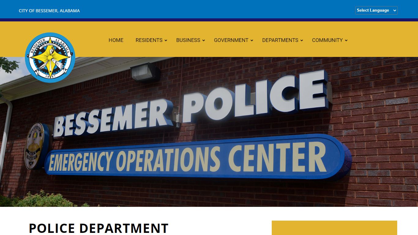 Police Department – The City of Bessemer